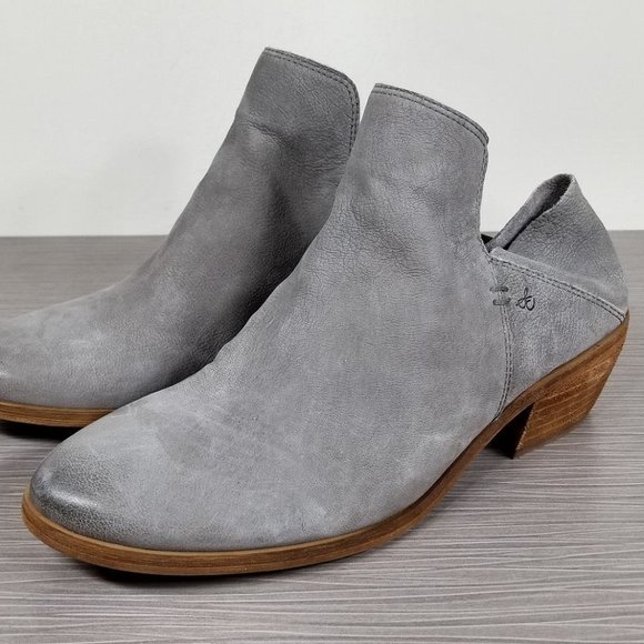 Sam Edelman Shoes - Sam Edelman Prentice Convertible Ankle Boot, Grey Leather, Womens Sizes 6 & 7